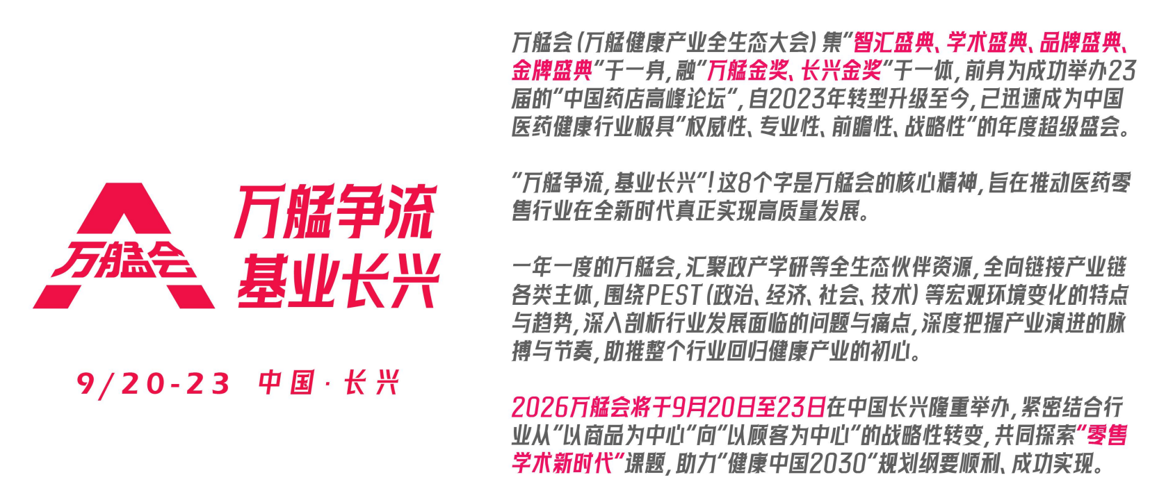 中国药店全生态伙伴大会展会介绍1