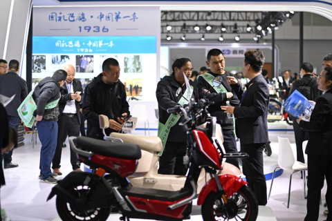 台州电动车摩托车及零配件展展会现场图片