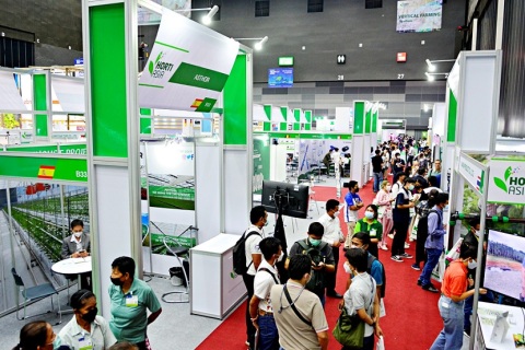泰国曼谷果蔬农产品花卉园林园艺展览会展会现场图片