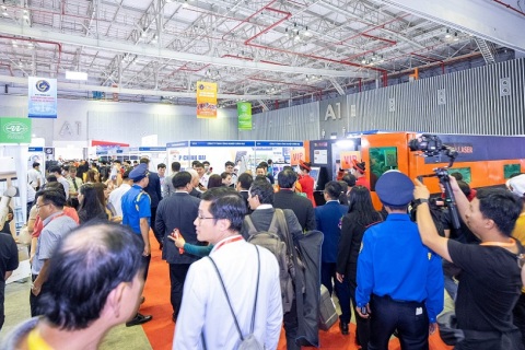 越南胡志明工业机床金属加工展览会展会现场图片