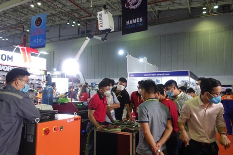 越南胡志明工业机床金属加工展览会展会现场图片