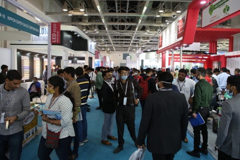 印度新德里LED照明展览会展会现场图片