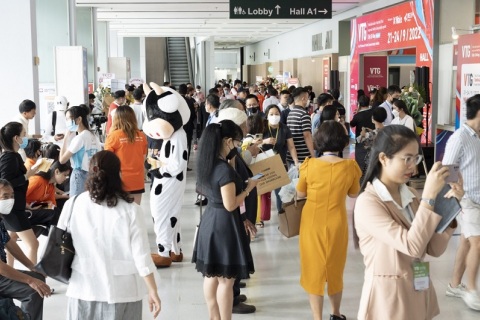 越南胡志明纺织面料服装展览会展会现场图片