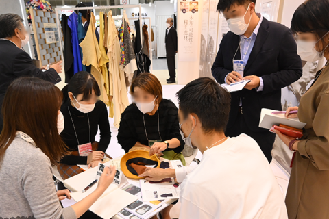 日本东京纺织面料展览会展会现场图片