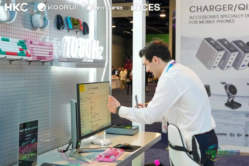 HKC惠惠科视界RGB-MiniLED与1080Hz高刷双旗舰亮相CES 2026际消费电子展