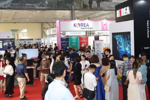 越南河内电线电缆展览会展会现场图片