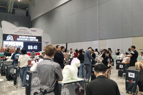 越南河内宠物用品展览会展会现场图片