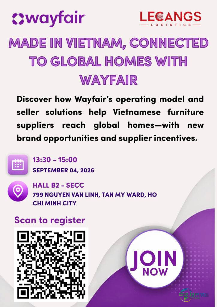 Wayfair研讨会在VIFA ASEAN 2026等你来，越南胡志明国际东盟家具及手工艺品配件辅料展